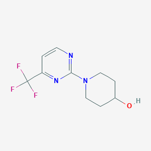 molecular formula C10H12F3N3O B1304826 1-(4-(Trifluoromethyl)pyrimidin-2-yl)piperidin-4-ol CAS No. 401930-07-2