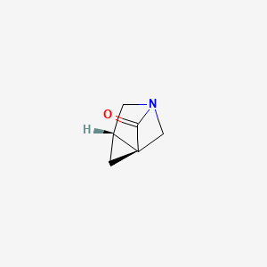 molecular formula C6H7NO B13048278 (1S,3S)-5-azatricyclo[3.1.1.01,3]heptan-6-one 