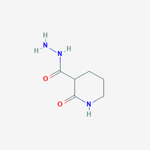 molecular formula C6H11N3O2 B1304832 2-Oxopiperidine-3-carbohydrazide CAS No. 215778-26-0
