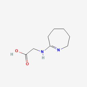 molecular formula C8H14N2O2 B1304838 N-(3,4,5,6-Tetrahydro-2H-azepin-7-yl)glycine CAS No. 90152-88-8