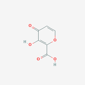 molecular formula C6H4O5 B1304847 3-羟基-4-氧代-4H-吡喃-2-羧酸 CAS No. 89324-45-8