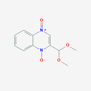 molecular formula C11H12N2O4 B1304849 2-(Dimethoxymethyl)quinoxaline 1,4-dioxide CAS No. 32065-66-0