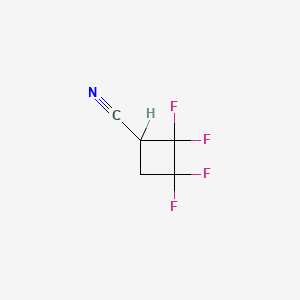 molecular formula C5H3F4N B1304850 2,2,3,3-Tetrafluorocyclobutanecarbonitrile CAS No. 356-81-0