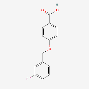 molecular formula C14H11FO3 B1304859 4-[(3-Fluorophenyl)methoxy]benzoic acid CAS No. 405-85-6