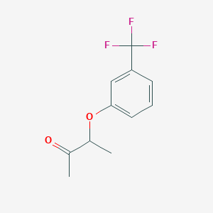 molecular formula C11H11F3O2 B1304861 3-[3-(Trifluoromethyl)phenoxy]-2-butanone CAS No. 338975-95-4