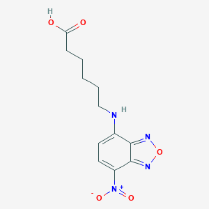 molecular formula C12H14N4O5 B130487 7-Nitrobenzoxadiazole-6-aminohexanoic acid CAS No. 88235-25-0