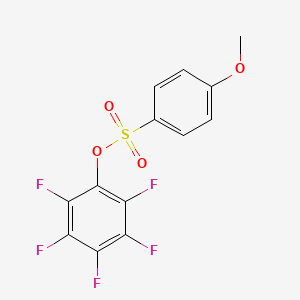 molecular formula C13H7F5O4S B1304872 2,3,4,5,6-Pentafluorophenyl 4-methoxybenzenesulfonate CAS No. 663175-94-8