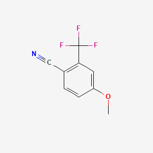 molecular formula C9H6F3NO B1304891 4-甲氧基-2-(三氟甲基)苯甲腈 CAS No. 875664-48-5