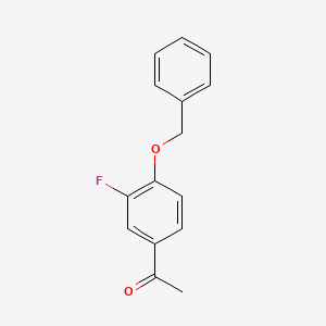 molecular formula C15H13FO2 B1304904 1-[4-(苄氧基)-3-氟苯基]-1-乙酮 CAS No. 81227-99-8