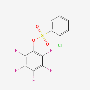 molecular formula C12H4ClF5O3S B1304909 2,3,4,5,6-Pentafluorophenyl 2-chlorobenzenesulfonate CAS No. 885949-55-3