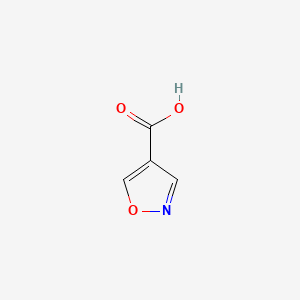 molecular formula C4H3NO3 B1304915 Isoxazole-4-carboxylic acid CAS No. 6436-62-0