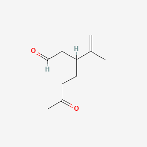molecular formula C10H16O2 B1304916 3-异丙烯基-6-氧代庚醛 CAS No. 7086-79-5