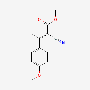 molecular formula C13H13NO3 B1304919 Methyl 2-cyano-3-(4-methoxyphenyl)-2-butenoate CAS No. 27149-59-3