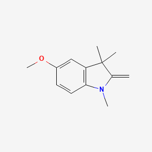 molecular formula C13H17NO B1304927 5-Methoxy-1,3,3-trimethyl-2-methyleneindoline CAS No. 35976-46-6