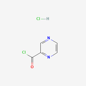 molecular formula C5H4Cl2N2O B1304949 pyrazine-2-carbonyl chloride hydrochloride CAS No. 84473-64-3
