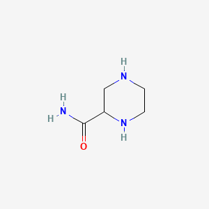 molecular formula C5H11N3O B1304950 Piperazine-2-carboxamide CAS No. 84501-64-4