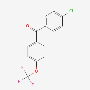 (4-Chlorophenyl)(4-(trifluoromethoxy)phenyl)methanone
