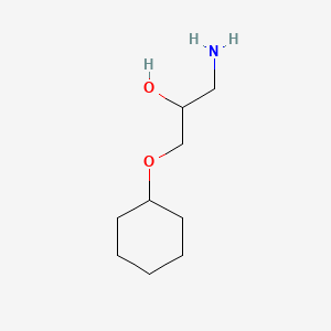 molecular formula C9H19NO2 B1304959 1-Amino-3-cyclohexyloxy-propan-2-ol CAS No. 89100-83-4