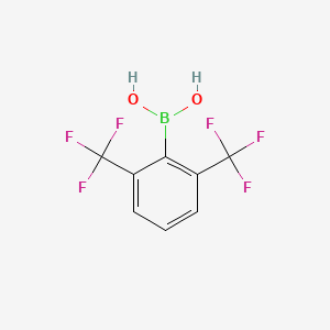 molecular formula C8H5BF6O2 B1304971 2,6-Bis(trifluoromethyl)phenylboronic acid CAS No. 681812-07-7