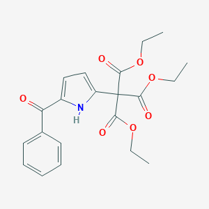 molecular formula C21H23NO7 B130499 Triethyl (5-benzoyl-1H-pyrrol-2-yl)methanetricarboxylate CAS No. 136116-84-2