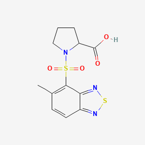 molecular formula C12H13N3O4S2 B1304994 1-(5-Methyl-benzo[1,2,5]thiadiazole-4-sulfonyl)-pyrrolidine-2-carboxylic acid CAS No. 436811-15-3
