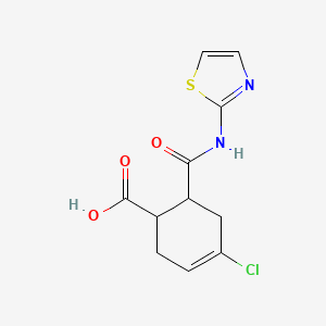 4-Chloro-6-(thiazol-2-ylcarbamoyl)-cyclohex-3-enecarboxylic acid