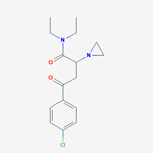 alpha-(2-(4-Chlorophenyl)-2-oxoethyl)-N,N-diethyl-1-aziridineacetamide