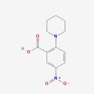 molecular formula C12H14N2O4 B1305007 5-Nitro-2-piperidin-1-yl-benzoic acid CAS No. 42106-50-3