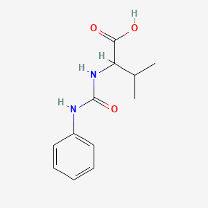 2-[(Anilinocarbonyl)amino]-3-methylbutanoic acid