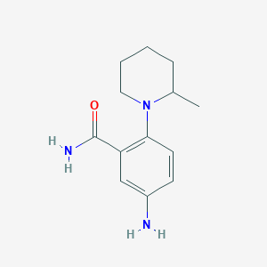 molecular formula C13H19N3O B1305013 5-Amino-2-(2-methyl-piperidin-1-yl)-benzamide CAS No. 694456-64-9