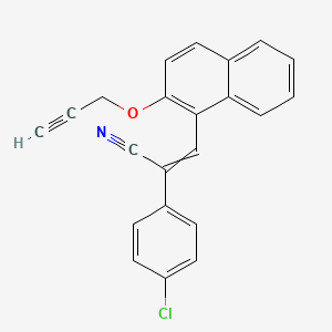 (Z)-2-(4-chlorophenyl)-3-[2-(2-propynyloxy)-1-naphthyl]-2-propenenitrile