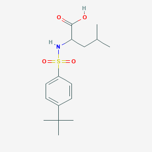 molecular formula C16H25NO4S B1305034 ((4-(Tert-butyl)phenyl)sulfonyl)leucine 