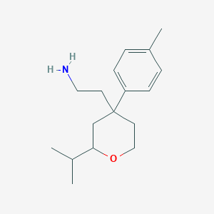 molecular formula C17H27NO B1305046 2-(2-Isopropyl-4-p-tolyl-tetrahydro-pyran-4-yl)-ethylamine CAS No. 672266-20-5