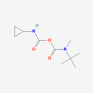 molecular formula C10H18N2O3 B13050623 Tert-butyl (cyclopropylcarbamoyl) methylcarbamate 
