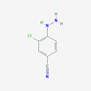molecular formula C7H6ClN3 B1305082 3-Chloro-4-hydrazinobenzonitrile CAS No. 254880-25-6