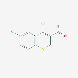molecular formula C10H6Cl2OS B1305083 4,6-dichloro-2H-thiochromene-3-carbaldehyde CAS No. 54949-15-4