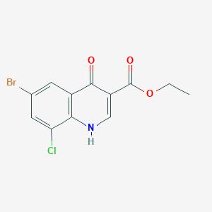 Ethyl 6-bromo-8-chloro-4-hydroxyquinoline-3-carboxylate