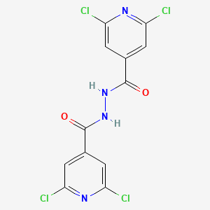 2,6-dichloro-N'-(2,6-dichloropyridine-4-carbonyl)pyridine-4-carbohydrazide