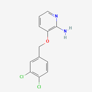 molecular formula C12H10Cl2N2O B1305122 3-((3,4-Dichlorobenzyl)oxy)pyridin-2-amine CAS No. 81066-60-6