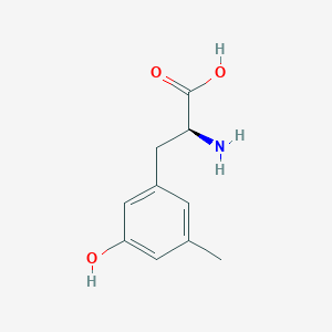 molecular formula C10H13NO3 B13051243 (S)-2-Amino-3-(3-hydroxy-5-methylphenyl)propanoicacidhcl 