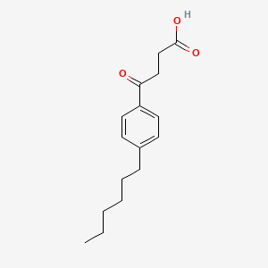 molecular formula C16H22O3 B1305126 4-(4-Hexylphenyl)-4-oxobutanoic acid CAS No. 64779-08-4