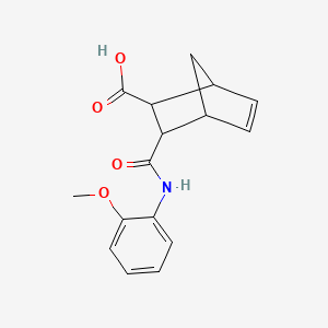 molecular formula C16H17NO4 B1305134 3-((2-Methoxyphenyl)carbamoyl)bicyclo[2.2.1]hept-5-ene-2-carboxylic acid CAS No. 61894-11-9