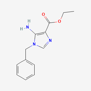 molecular formula C13H15N3O2 B1305165 Ethyl 5-Amino-1-benzyl-1H-imidazole-4-carboxylate CAS No. 68462-61-3
