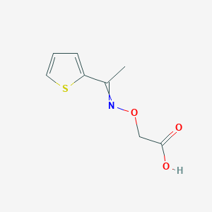 2-(1-Thiophen-2-ylethylideneamino)oxyacetic acid