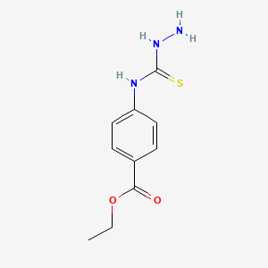 molecular formula C10H13N3O2S B1305209 4-(4-Ethoxycarbonylphenyl)-3-thiosemicarbazide CAS No. 70619-50-0