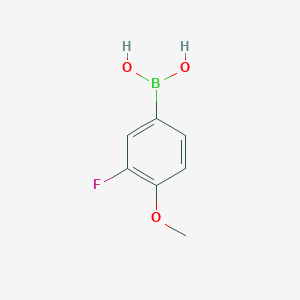 molecular formula C7H8BFO3 B130521 3-Fluoro-4-methoxyphenylboronic acid CAS No. 149507-26-6