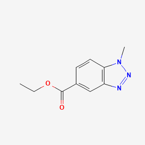 molecular formula C10H11N3O2 B1305211 ethyl 1-methyl-1H-benzo[d][1,2,3]triazole-5-carboxylate CAS No. 499785-52-3