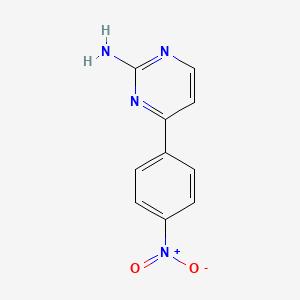 molecular formula C10H8N4O2 B1305213 4-(4-硝基苯基)嘧啶-2-胺 CAS No. 99361-84-9