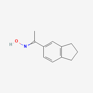 molecular formula C11H13NO B1305216 5-Acetohydroximoylindane CAS No. 36795-33-2