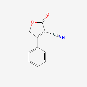 molecular formula C11H7NO2 B1305218 2-Oxo-4-phenyl-2,5-dihydrofuran-3-carbonitrile CAS No. 7692-89-9